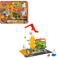 Matchbox Action Drivers Construction Playset With Lights And Sounds, 1 Construction Vehicle