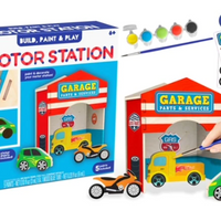 Build, Paint and Play Motor Station Kit