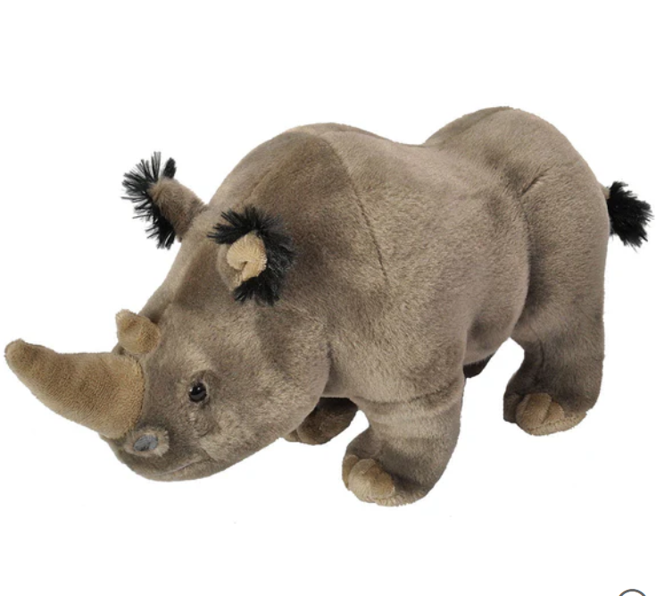 White Rhino Stuffed Animal - 12