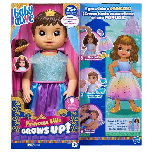 Baby Alive Princess Ellie Grows Up Brown Hair Doll The Brain