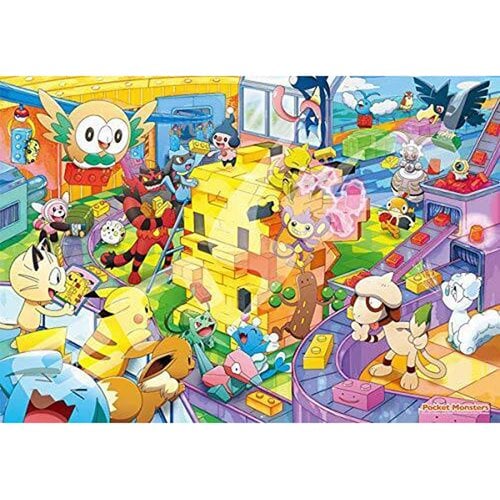Pokemon PK1000-02 Let's Make It Together Pikachu Blocks 1,000-Piece Puzzle
