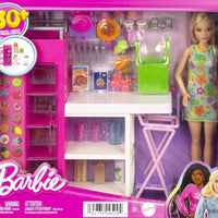 Barbie 30+ Pieces Cafeteria Playset