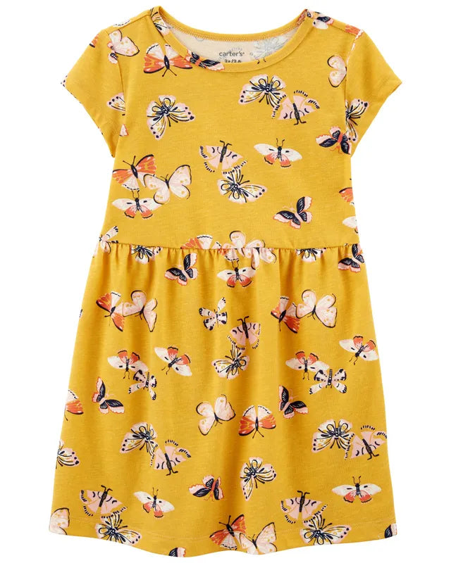 Toddler Butterfly Jersey Dress