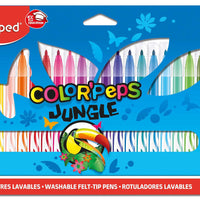 Color’Peps Jungle Fine Tip Ultrawashable Markers x24