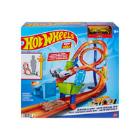Hot Wheels Action Figure-8 Track Set With 1 Hot Wheels Toy Car
