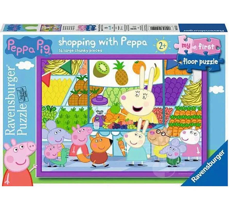 Ravensburger My First Puzzle: Peppa Pig Shopping with Peppa Floor Puzzle 16pcs