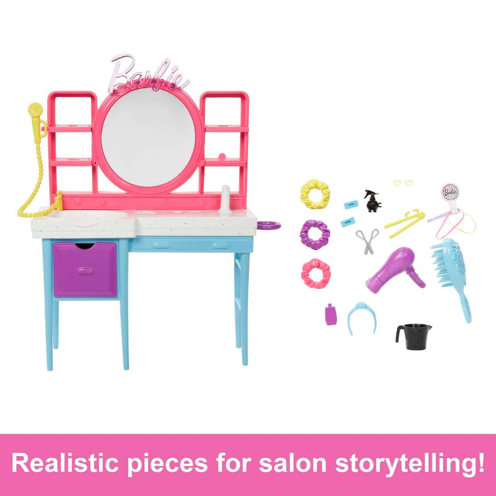 Barbie Make & Sell Boutique Playset With Brunette Doll, Foil Design Tools, Clothes & Accessories