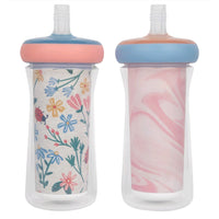 2-Pack Garden Insulated Straw Cups