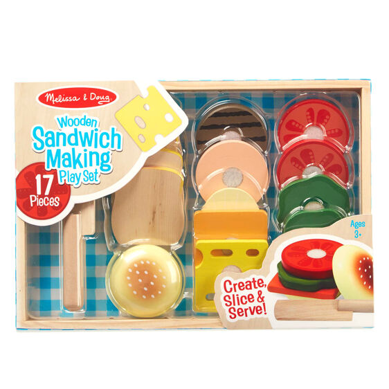 Sandwich Making Set - Wooden Play Food