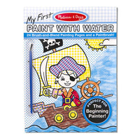 My First Paint With Water Kids' Art Pad With Paintbrush - Pirates, Space, Construction, and More