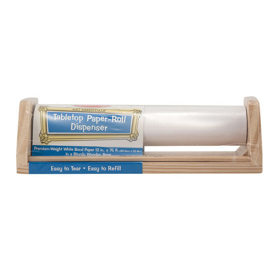 Wooden Tabletop Paper Roll Dispenser