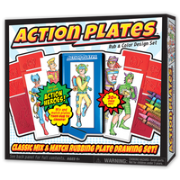 Action Plates Rub & Colour Design