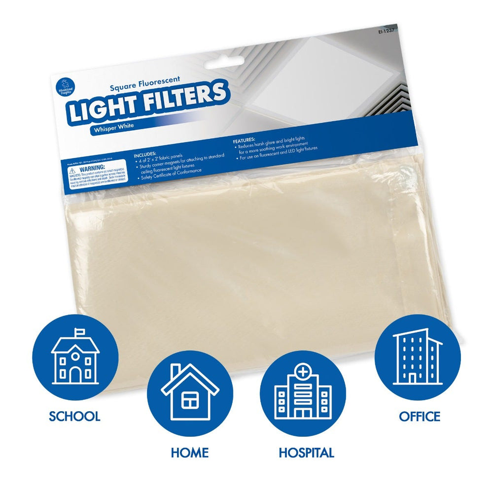 Square Fluorescent Light Filters (Whisper White)