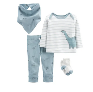 Infant Boy's 4-Piece Dinosaur Set