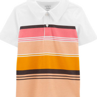 Striped Jersey Polo