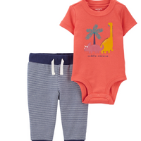 2-Piece Dinosaur Bodysuit Pant Set