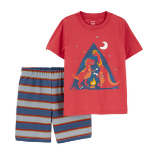 2-Piece Dinosaur Tee & Short Set