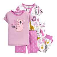 4-Piece Koala 100% Snug Fit Cotton PJs