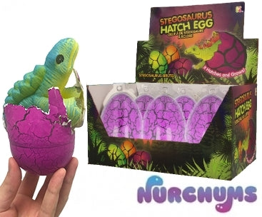 Large Stegosaurus Hatching Egg