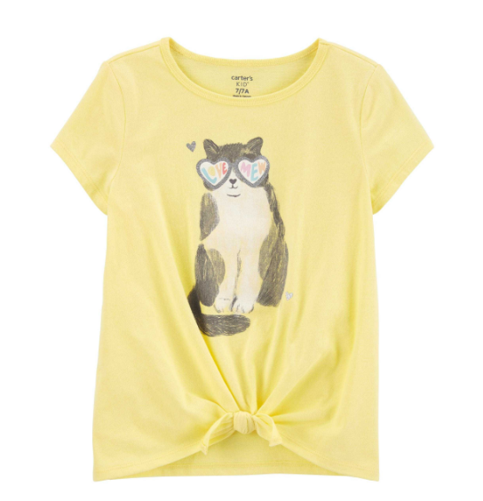 Cat Sunglasses Jersey Tee