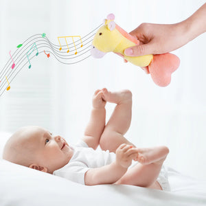 4 Plush Baby Soft Rattle Set Hand Grab Sensory Toys