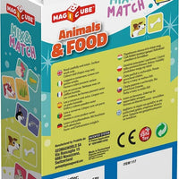 Magicube Mix and Match Animals and Food - 2 Cubes