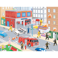 Magnetic Fire Fighters Playset