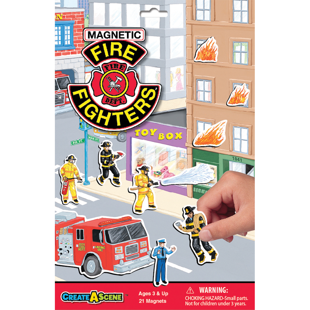 Magnetic Fire Fighters Playset
