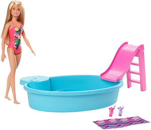 Barbie®Doll and Pool Playset (Blonde)