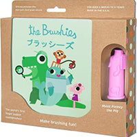 The Brushies - Baby and Toddler Toothbrush and Storybook - Pinkey The Pig