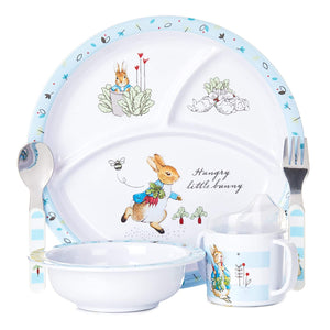 Beatrix Potter Peter Rabbit 5 Piece Melamine Dinnerware Set