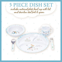 Beatrix Potter Peter Rabbit 5 Piece Melamine Dinnerware Set
