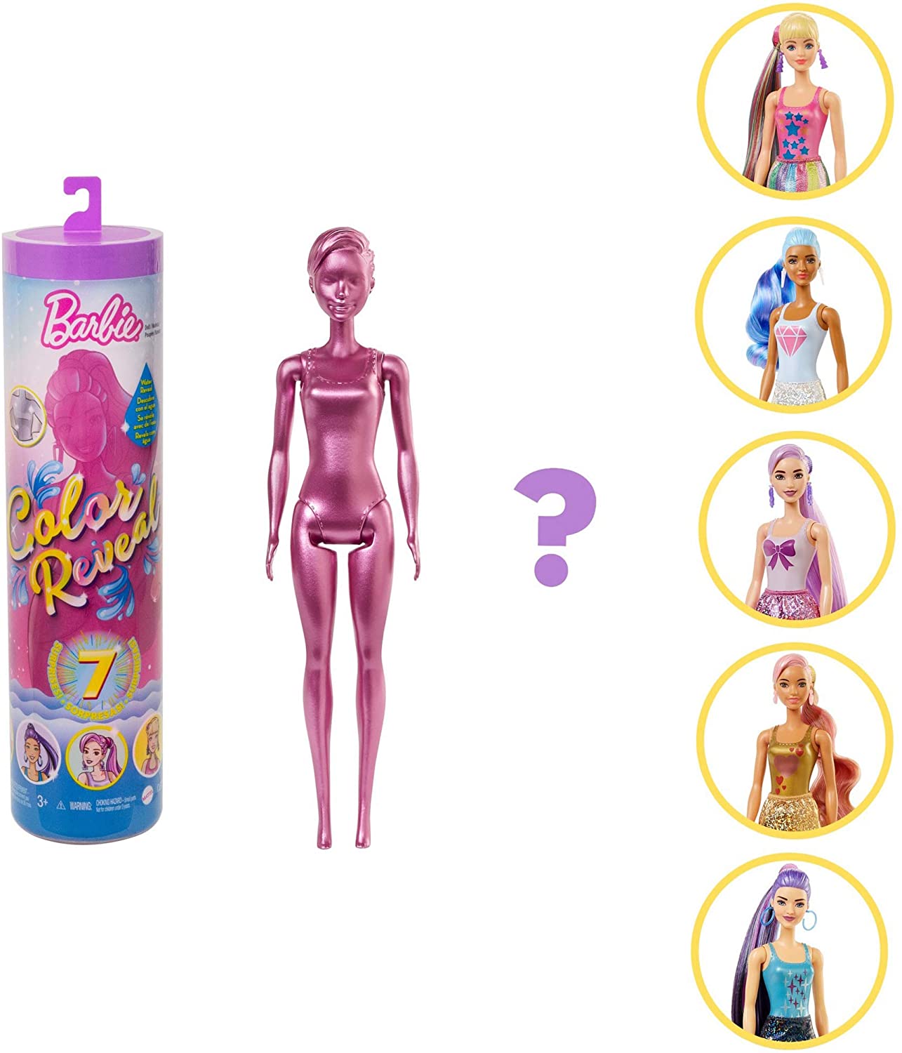 Barbie Color Reveal Doll Surprise Tube