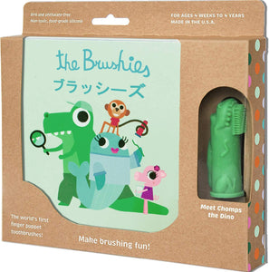 The Brushies - Baby and Toddler Toothbrush and Storybook - Chomps The Dino!