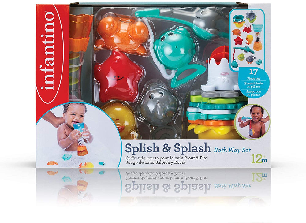 Splish & Splash Bath 17 Piece Bathtime Fun Set