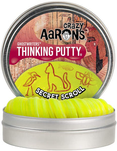 Crazy Aaron's Thinking Putty 4" Tin - GHOSTWRITERS Secret Scroll