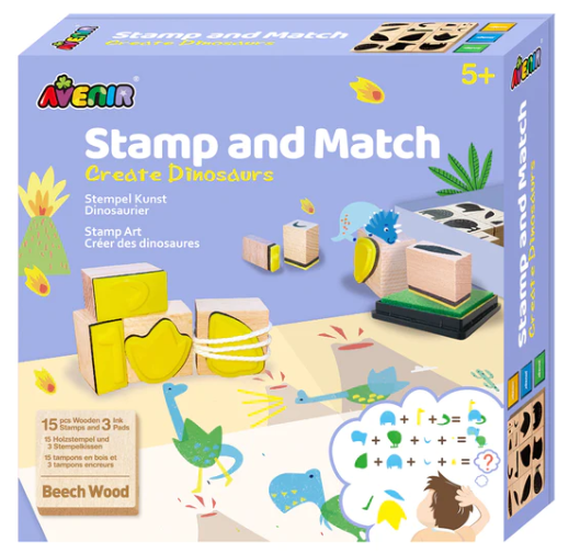 Stamp Art - Create Dinosaurs