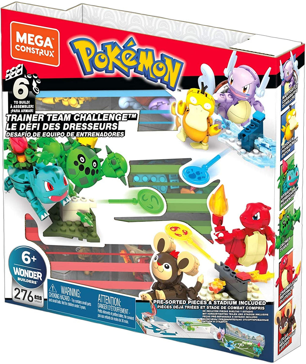 Mega Construx Pokemon Trainer Team Challenge Figure Building Set