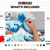 The Great Wave Pixel Puzzle