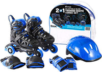 Chicago Boys Training Skate  - Black/Blue -SIZE 10-13

