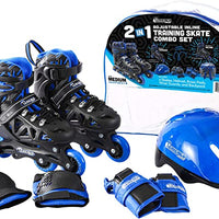 Chicago Boys Training Skate  - Black/Blue -SIZE 10-13