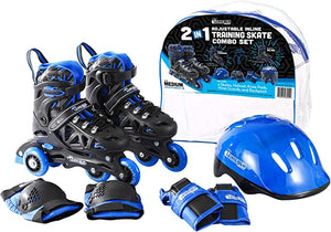 Chicago Boys Training Skate  - Black/Blue -SIZE 10-13