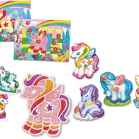 4M My Magical Unicorns DIY Magnets, Sand Art, Suncatcher Craft Kit