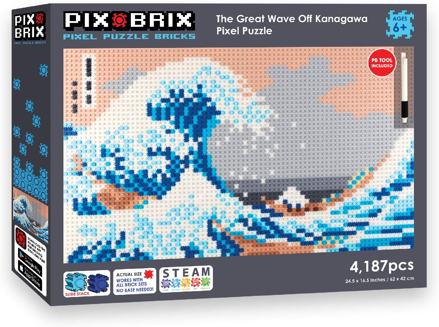 The Great Wave Pixel Puzzle | The Brain Train TT