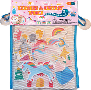 Bath Stickers with Header Card – Unicorns & Fantasy World