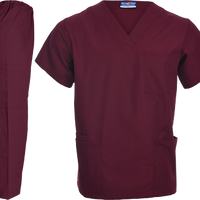 Med One Scrub Suits - Maroon