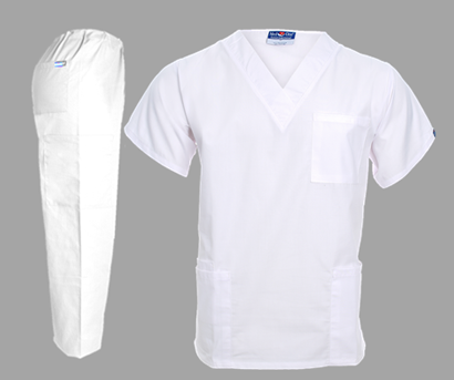 Med One Scrub Suits - White