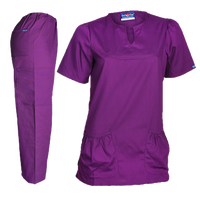 Med One Ladies Scrub Suits - Purple