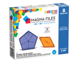 Magna-Tiles® Polygons 8-Piece Expansion Set