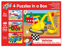 4 Puzzles in a Box - Vehicles
